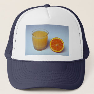 Gorra De Camionero Naranja y jugo deliciosos