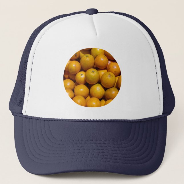 Gorra De Camionero Naranjas naranja del mercado de fruta de Florida (Anverso)
