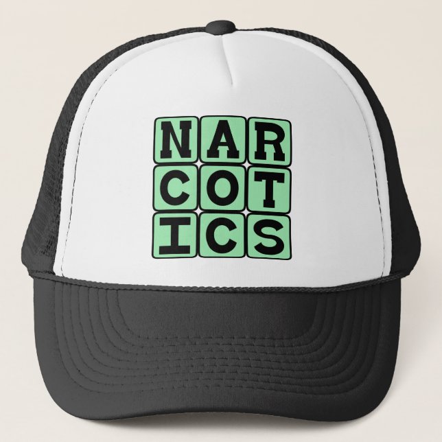 Gorra De Camionero Narcóticos, drogas (Anverso)