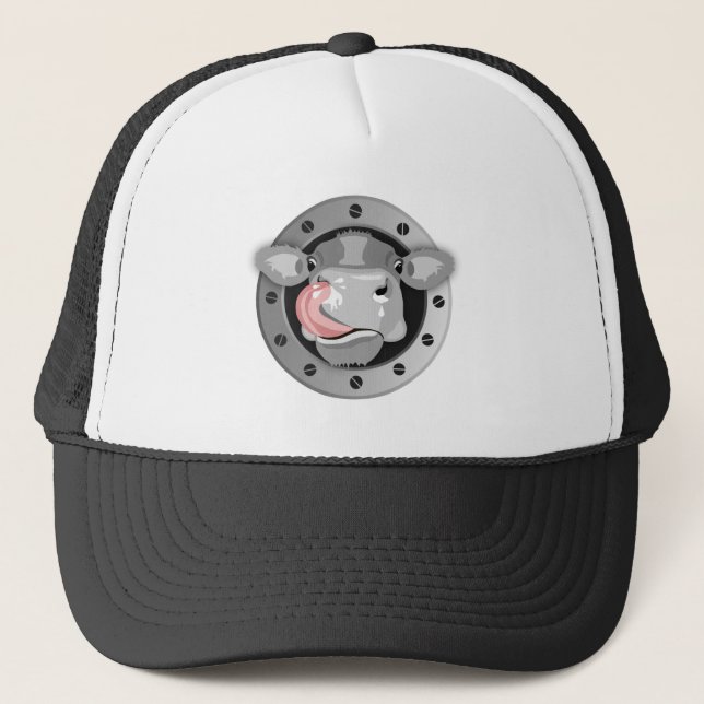 Gorra De Camionero Nariz lamiendo vaca (Anverso)