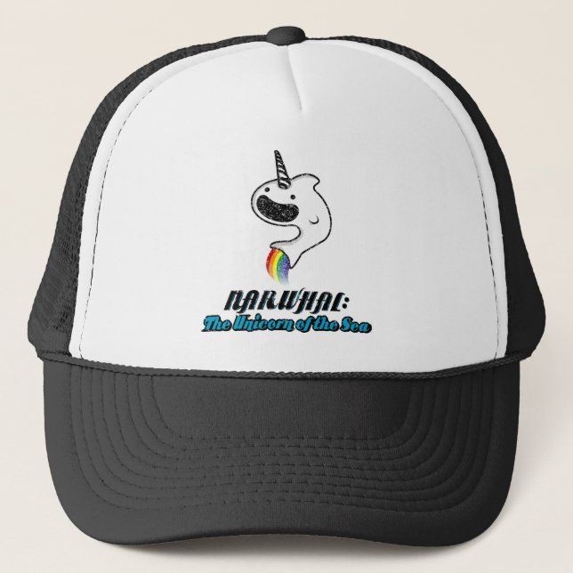 Gorra De Camionero Narwhal: El unicornio del mar (Anverso)