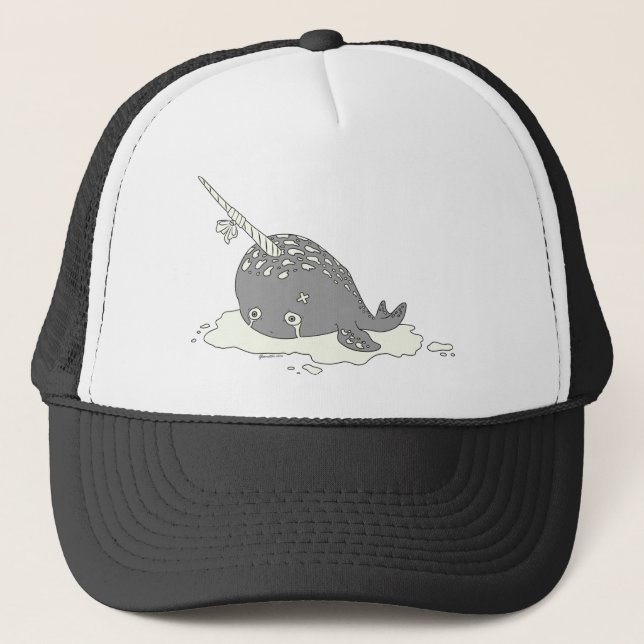 Gorra De Camionero Narwhal triste (Anverso)