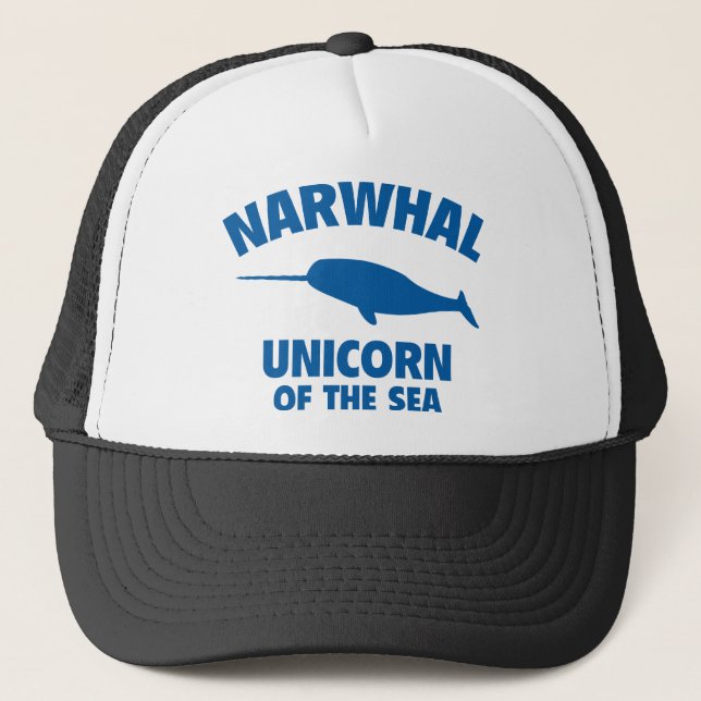 Gorra De Camionero Narwhale Unicorn Del Mar (Anverso)