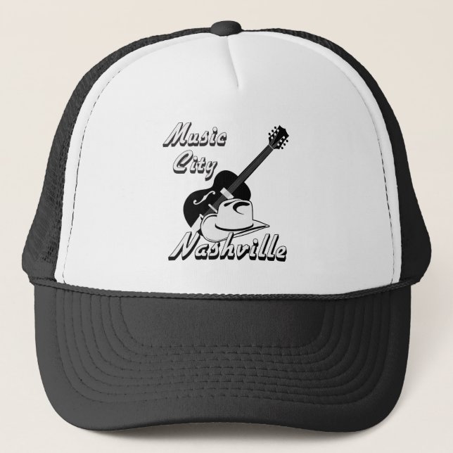 Gorra De Camionero Nashville. Ciudad de la música (Anverso)