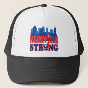 Gorra De Camionero Nashville-Strong-Skyline-and-Music-Note