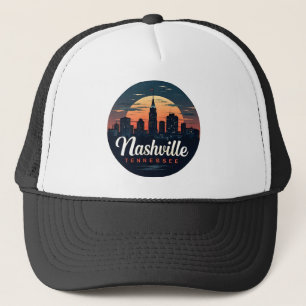Gorra De Camionero Nashville Tennessee retro Skyline