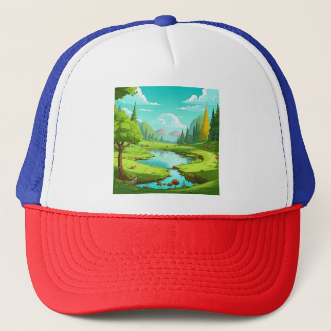 Gorra De Camionero Naturaleza 18 (Anverso)