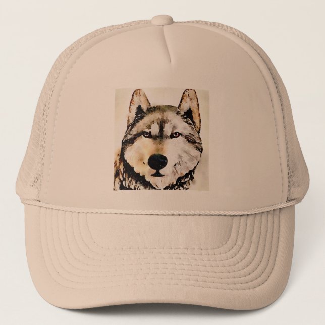 Gorra De Camionero Naturaleza del lobo (Anverso)