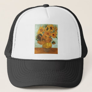 Gorra De Camionero Naturaleza muerta - Jarrón con doce girasoles, Vin