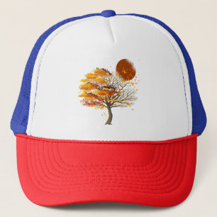Gorra De Camionero Naturaleza Vida Silvestre Llenos De Árbol De La Lu