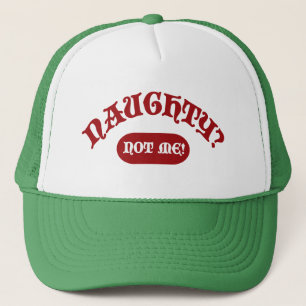 Gorra De Camionero Naughty Not Me Funny Holiday Navidades Santa