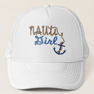 Gorra De Camionero Nauti Chica Rope Knots y Anchor