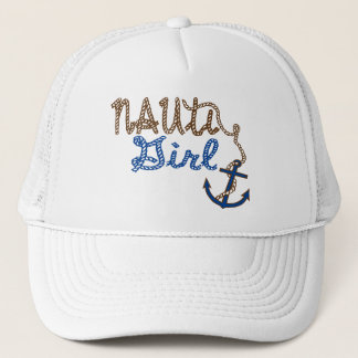 Gorra De Camionero Nauti Chica Rope Knots y Anchor
