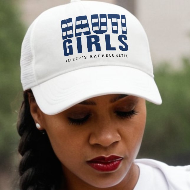 Gorra De Camionero Nauti Chicas Funny Bachelorette Party (Subido por el creador)