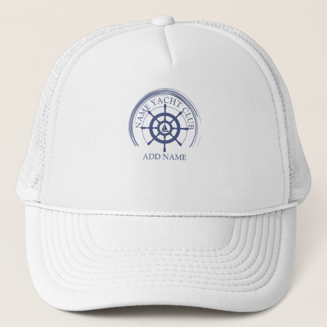 Gorra De Camionero Nautical Blue Anchor club náutico puerto deportivo (Anverso)