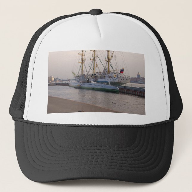 Gorra De Camionero Nave alta MIR y submarino (Anverso)