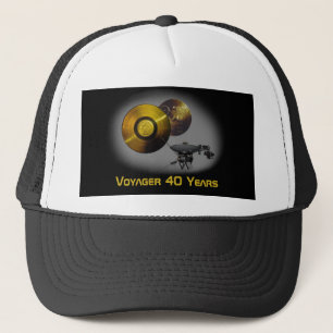 Gorra De Camionero Nave espacial de la Voyager y récord dorado a 40 a