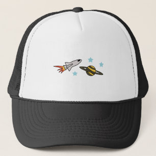 GORRA DE CAMIONERO NAVE Y SATURN DE ROCKET