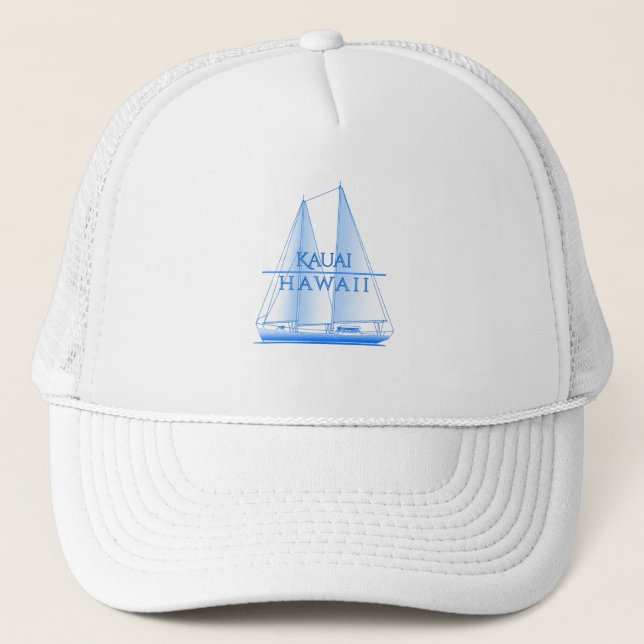 Gorra De Camionero Navegador náutico costero de Kauai (Anverso)