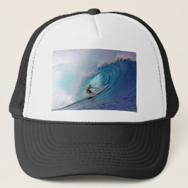 Gorra De Camionero Navegando por las islas Mentawai de gran ola azul