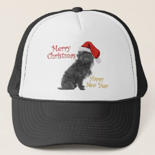 Gorra De Camionero Navidad Affenpinscher
