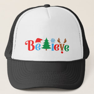 Gorra De Camionero Navidad Cree