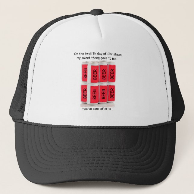 Gorra De Camionero Navidad del campesino sureño del duodécimo día (Anverso)