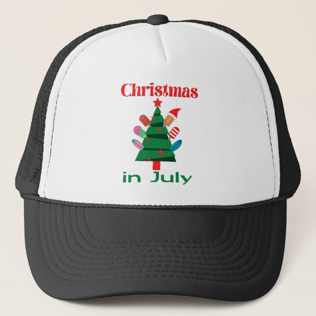 Gorra De Camionero Navidad en julio (Anverso)