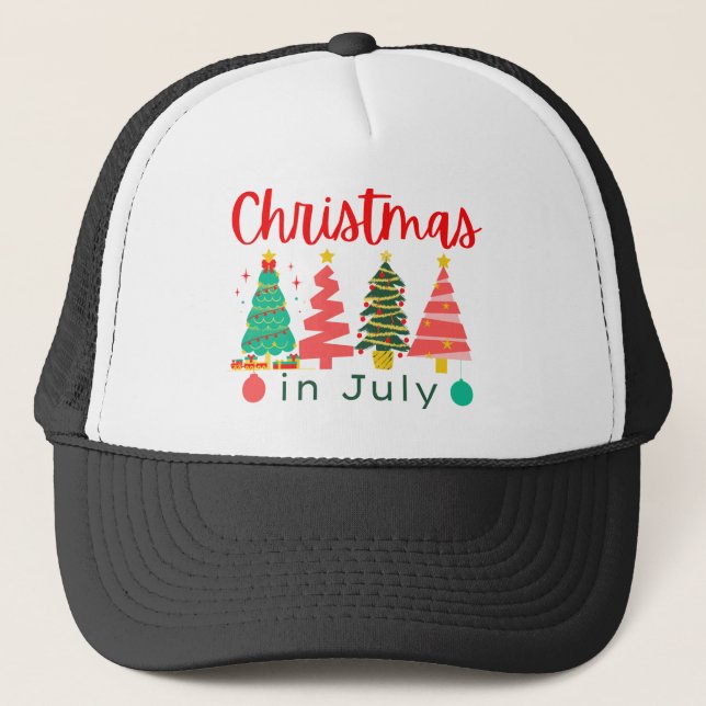 Gorra De Camionero navidad en julio (Anverso)