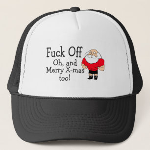 Gorra De Camionero Navidad grosero que saluda