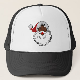 Gorra De Camionero navidad negro santa claus