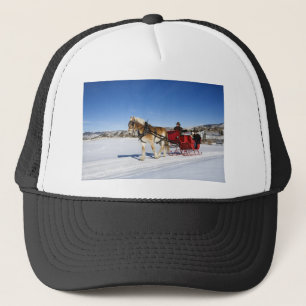 Gorra De Camionero Navidad occidental - trineo del navidad del