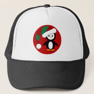 Gorra De Camionero Navidad Penquin