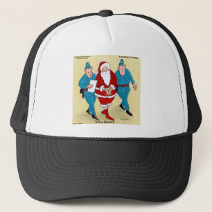 Gorra De Camionero Navidad policial: Santa ha sido muy mala