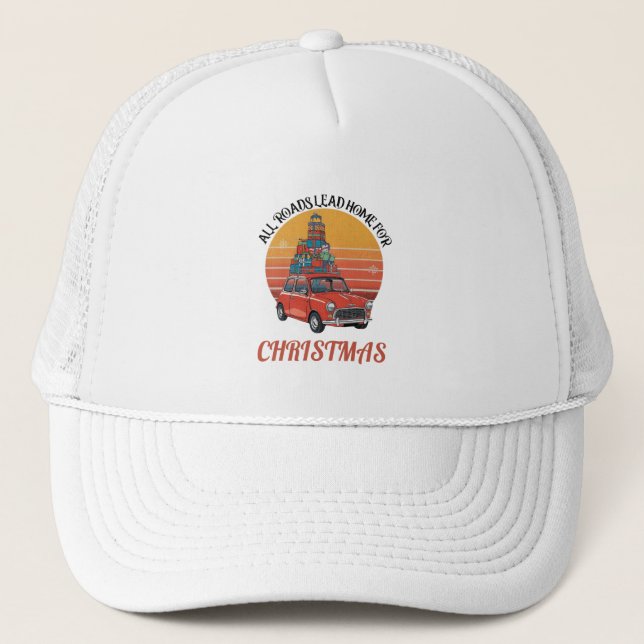 Gorra De Camionero Navidad Retro (Anverso)