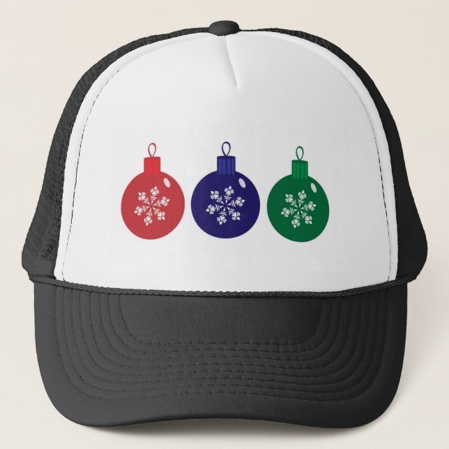 Gorra De Camionero Navidades Baubles (Anverso)