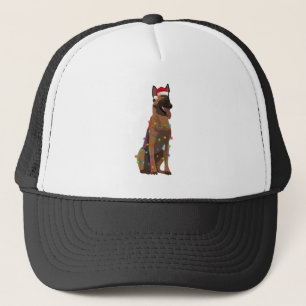 Gorra De Camionero Navidades belgas malineses iluminan Xmas Dog Lover