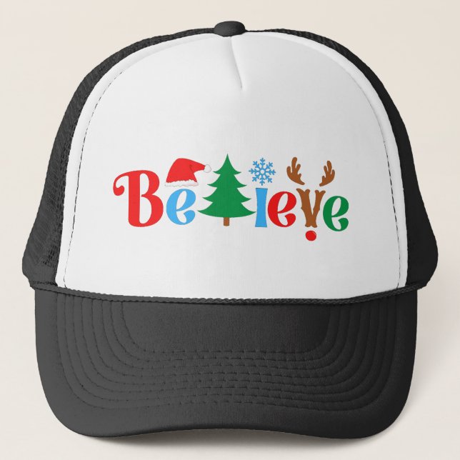 Gorra De Camionero Navidades creen (Anverso)