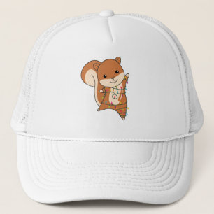 Gorra De Camionero Navidades de ardilla Animales de Invierno