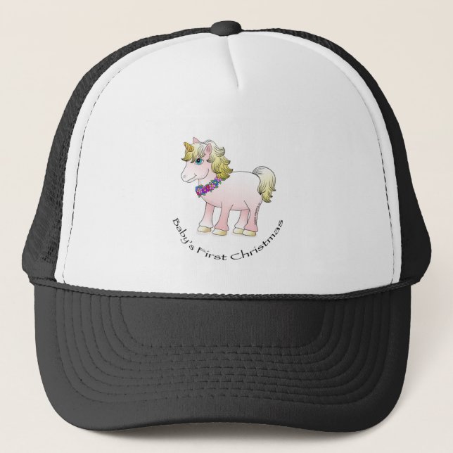 Gorra De Camionero Navidades de Baby Unicorn (Anverso)