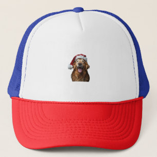Gorra De Camionero Navidades de Golden Retriever