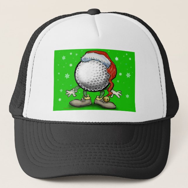Gorra De Camionero Navidades de golf (Anverso)