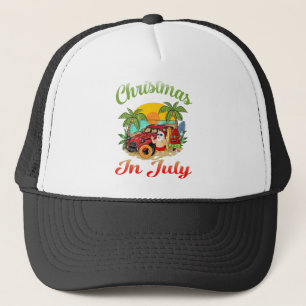 Gorra De Camionero Navidades de Julio en Santa Hawai
