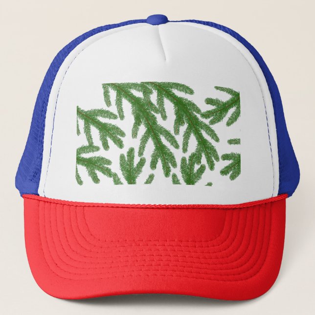 Gorra De Camionero Navidades de las ramas de árbol (Anverso)