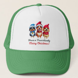 Gorra De Camionero Navidades de perros