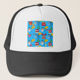 Gorra De Camionero navidades de santa taco negro