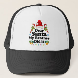Gorra De Camionero Navidades divertidos Pajama Querido Santa Mi Herma