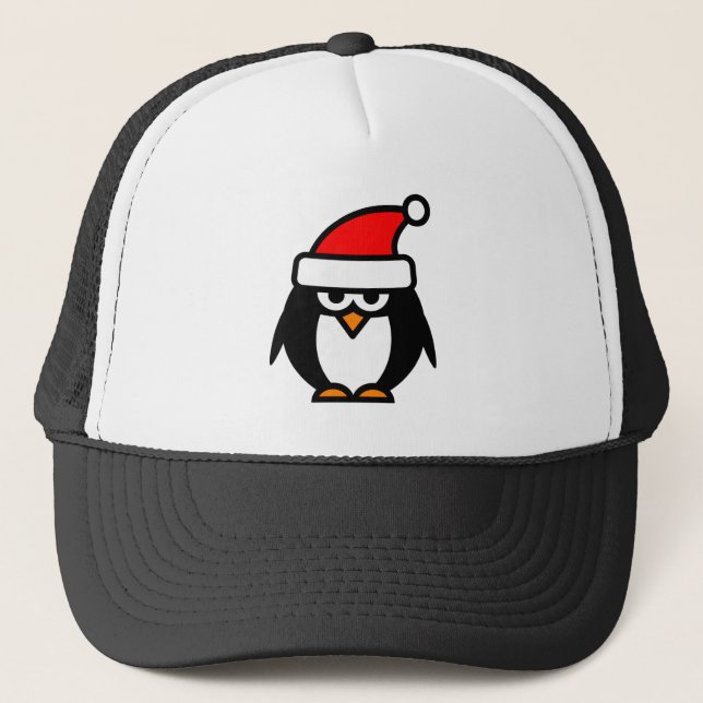 Gorra De Camionero Navidades divertidos personalizado de pingüinos Sa (Anverso)