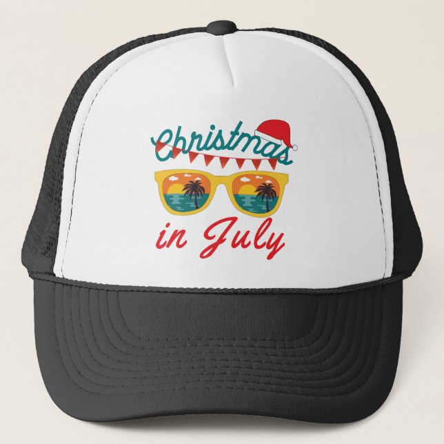 Gorra De Camionero Navidades En Julio (Anverso)