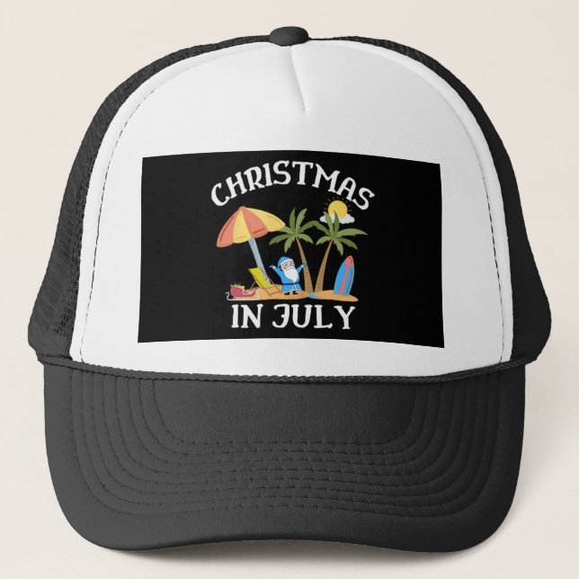 Gorra De Camionero Navidades En Julio (Anverso)